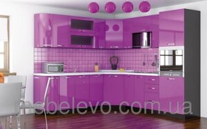 Кухня Гамма глянець 2,0 м венге / фіолетовий Меблі-Сервіс