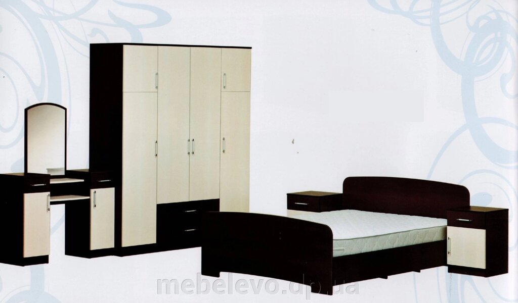 Спальня комплект 4Д Модерн МДФ Абсолют вільха - характеристики