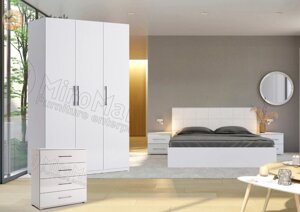 Спальня Фемелі / Family 3Д білий глянець Миро-Марк