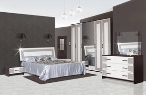 Спальня комплект 6Д Бася Нова Світ Меблів білий лак "Нейла"