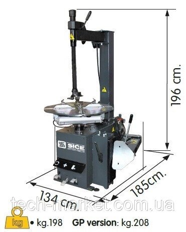 Стенд шиномонтажний SICE S41E (напівавтоматичний 380V) від компанії Техмаркет - фото 1