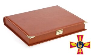 Шкіряна касета для значків SAFE Compact А4