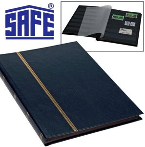 Альбом для марок SAFE - кляссер 16 сторінок A5 - чорні сторінки - синя обкладинка в Одеській області от компании SAFE Украина