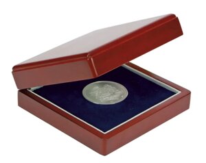 Дерев'яний футляр для монет - SAFE - 110х110 мм