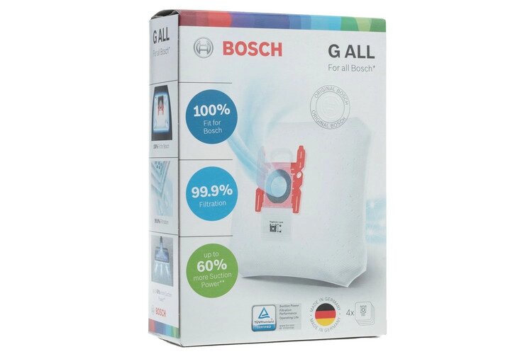 Комплект запасних мішків Type G ALL, пилозбірники для пилососа Bosch, Siemens 17000940 (BBZ41FGALL) від компанії Інтернет-магазин "Patok" - фото 1