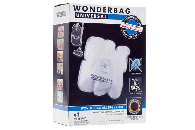 Набір мішків пилозбірників універсальний Wonderbag Allergy Care Rowenta WB484740 від компанії Інтернет-магазин "Patok" - фото 1