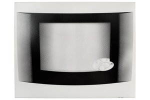 Зовнішнє скло дверей духовки для плити Greta 498x396mm (білий)