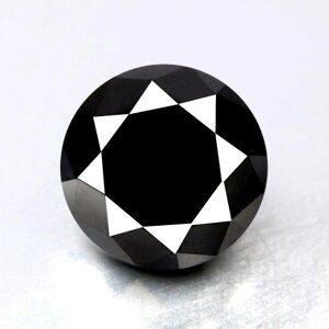 Діамант чорний 1.38 карат 6.68 x 6.69 x 4.28 мм Сертифiкат