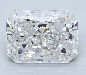 Муассаніт чисто білий радіант 1 ct 5 х 7 mm.