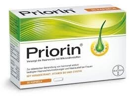 Пріорін капсули 120шт (Bayer). Вітаміни для волосся. Priorin