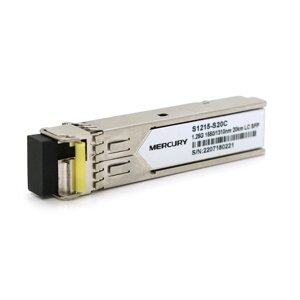 SFP модуль mercury 1.25G 1550nm 20km WDM LC підтримка DDM