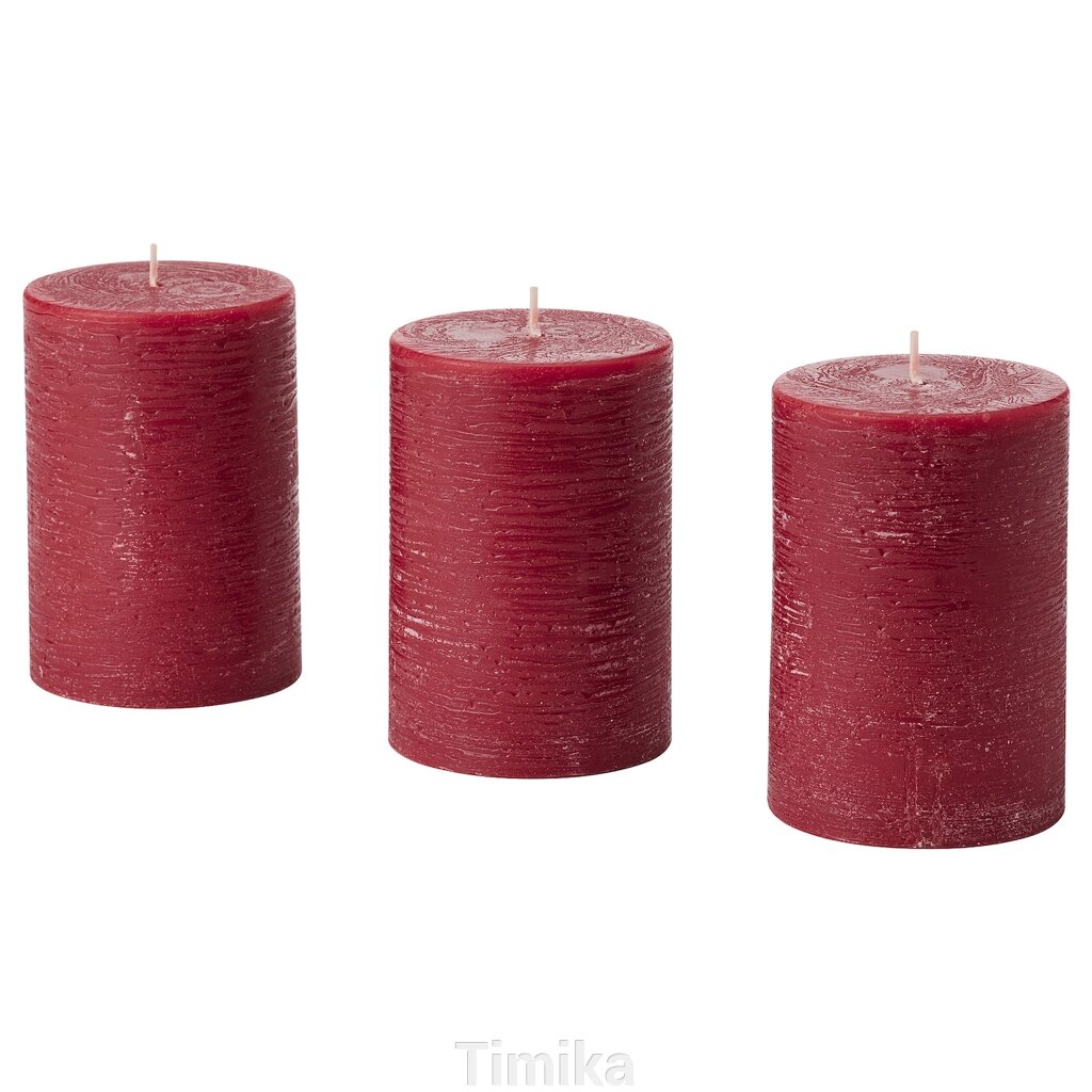 Ароматична блокова свічка STÖRTSKÖN, ягоди/червоний, 30 год від компанії Timika - фото 1