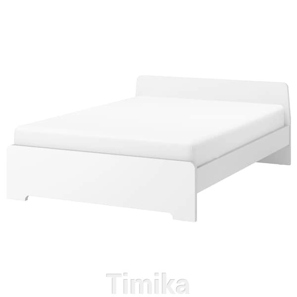 АСКВОЛЛ Каркас ліжка, білий, 140х200 см від компанії Timika - фото 1