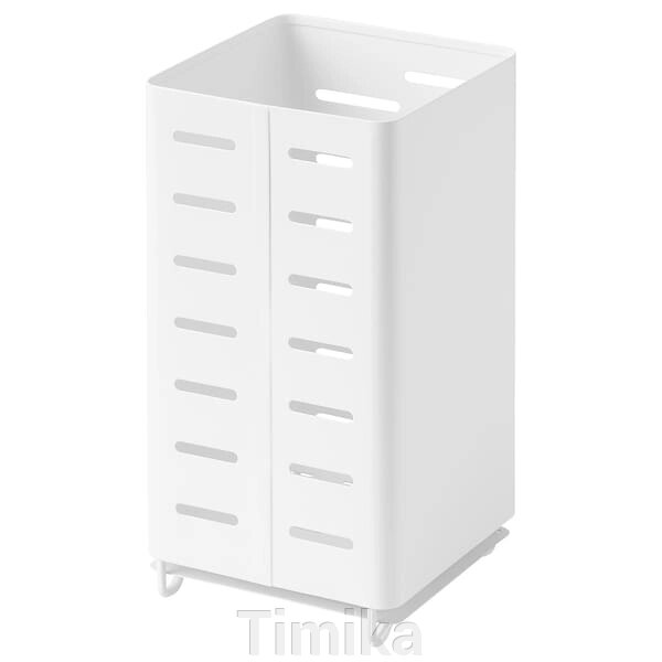 AVSTEG Підставка для кухонного посуду, біла, 18 см від компанії Timika - фото 1