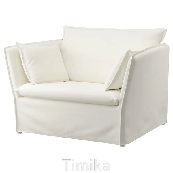 BACKSÄLEN 1,5-місне крісло, Blekinge білий від компанії Timika - фото 1