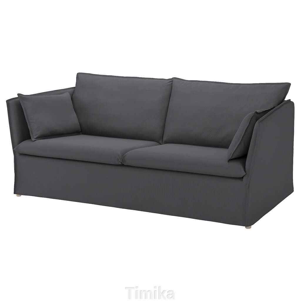 BACKSÄLEN 3-місний диван, Hallarp сірий від компанії Timika - фото 1
