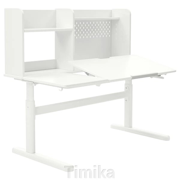 BERGLÄRKA Письмовий стіл, білий/відкидний, 120x70 см від компанії Timika - фото 1