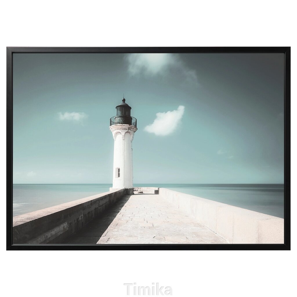 BJÖRKSTA Картина в рамці, ліхтарі білі/чорні, 140x100 см від компанії Timika - фото 1