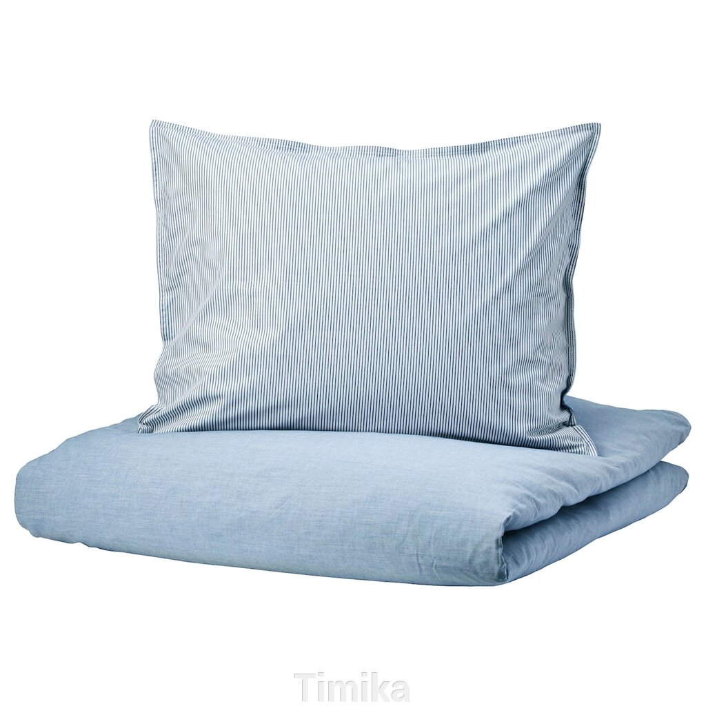 BLÅVINDA Підодіяльник і наволочка, блакитний, 150x200/50x60 см від компанії Timika - фото 1