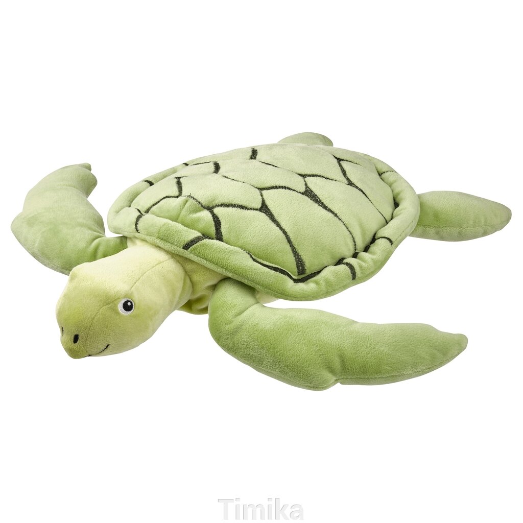BLÅVINGAD Plush, черепаха/зелений, 44 см від компанії Timika - фото 1