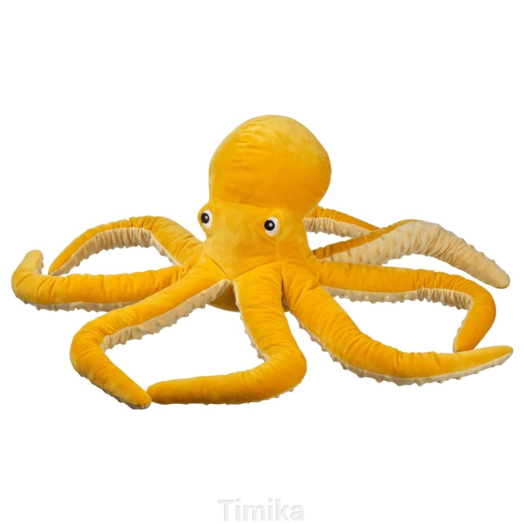 BLÅVINGAD Плюшева іграшка, восьминіг/жовтий, 50 см від компанії Timika - фото 1