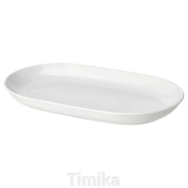 Блюдо GODMIDDAG, біле, 32x18 см від компанії Timika - фото 1