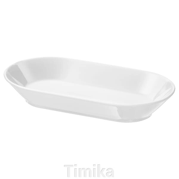 Блюдо IKEA 365+, біле, 19х10 см від компанії Timika - фото 1