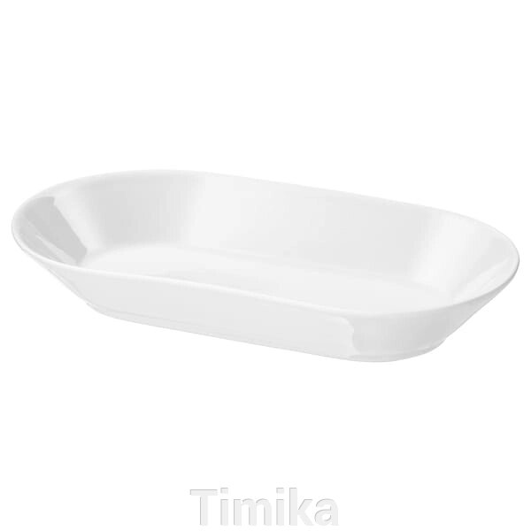Блюдо IKEA 365+, біле, 24х13 см від компанії Timika - фото 1