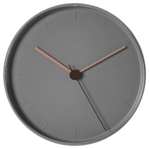 BONDTOLVAN Годинник настінний, сіро-рожевий, 25 см