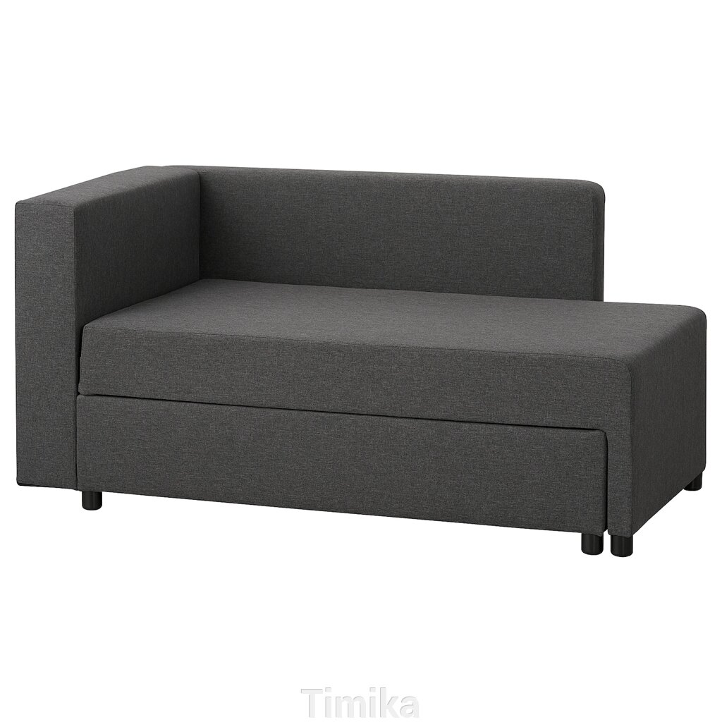 BYGGET Шезлонг/диван, Кніса/темно-сірий з місцем для зберігання від компанії Timika - фото 1