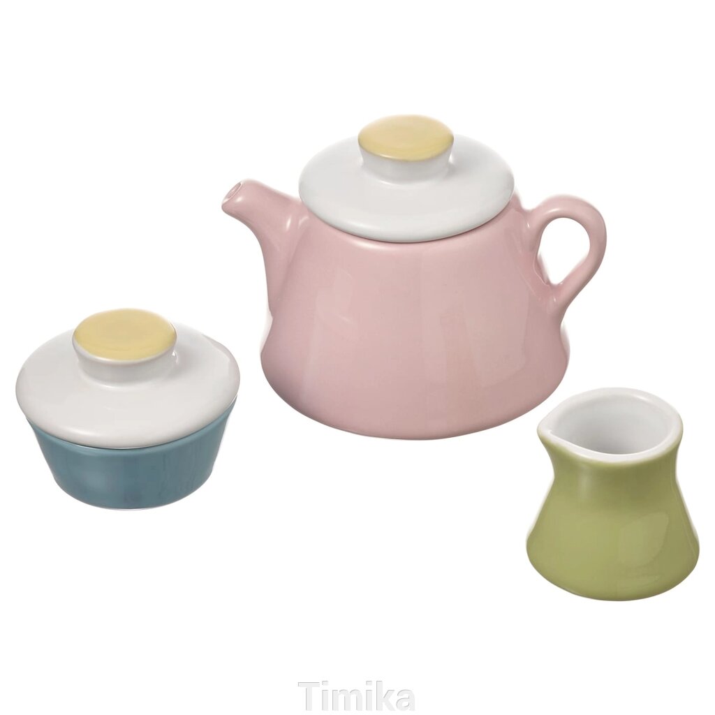 Чайний набір DUKTIG Toy, 3 предмета, різні кольори від компанії Timika - фото 1