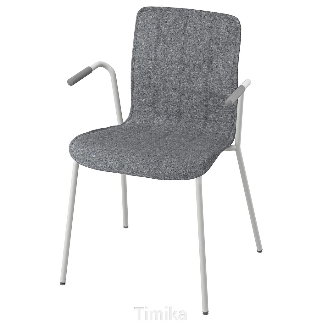 Чохол на стілець LÄKTARE, Gunnared середньо-сірий від компанії Timika - фото 1