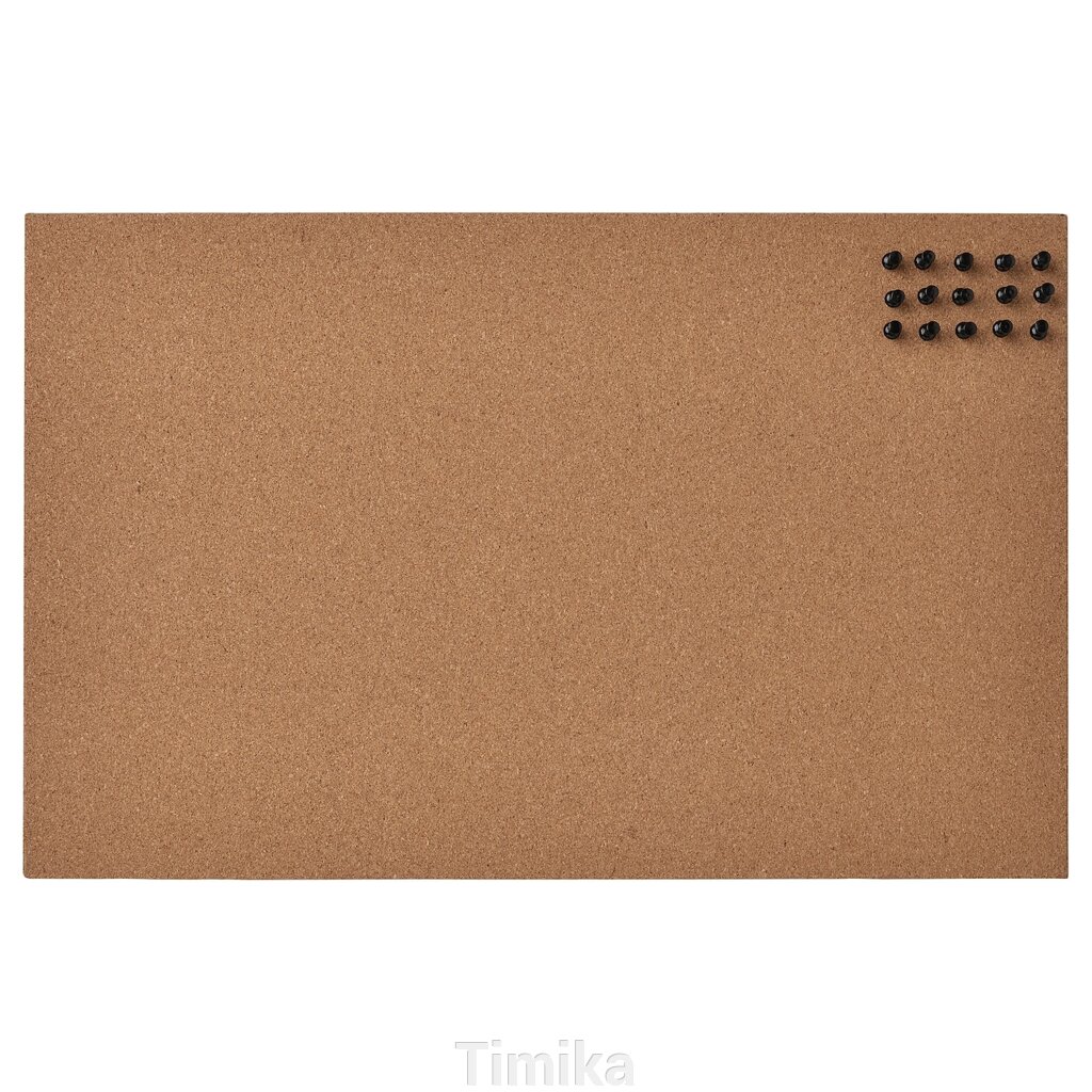 Дошка для записів FLÖNSA з булавками, пробка, 52x33 см від компанії Timika - фото 1