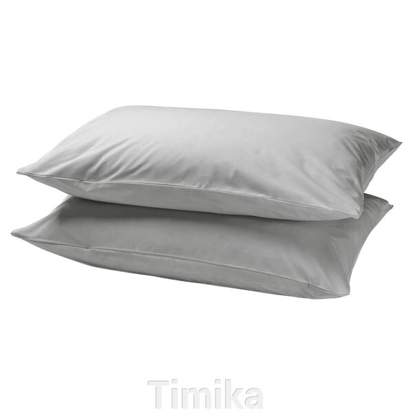 ДВАЛА Наволочка світло-сіра 50х60 см від компанії Timika - фото 1