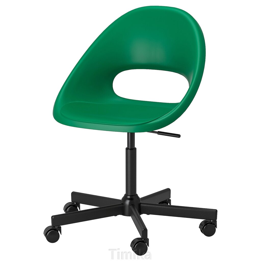 ELDBERGET / MALSKÄR Обертовий стілець, зелений/чорний від компанії Timika - фото 1