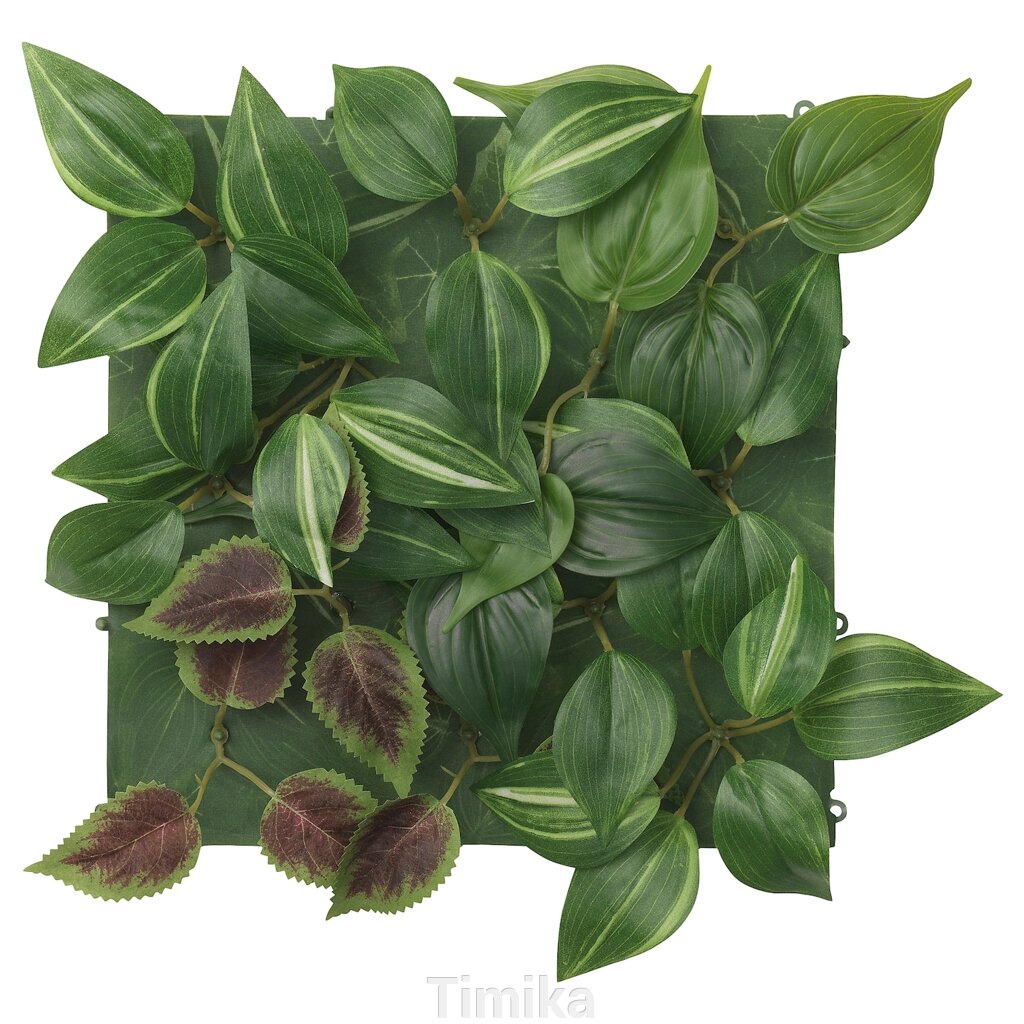 FEJKA Штучна рослина настінна/кімнатна/вулична зелена/бузкова, 26x26 см від компанії Timika - фото 1