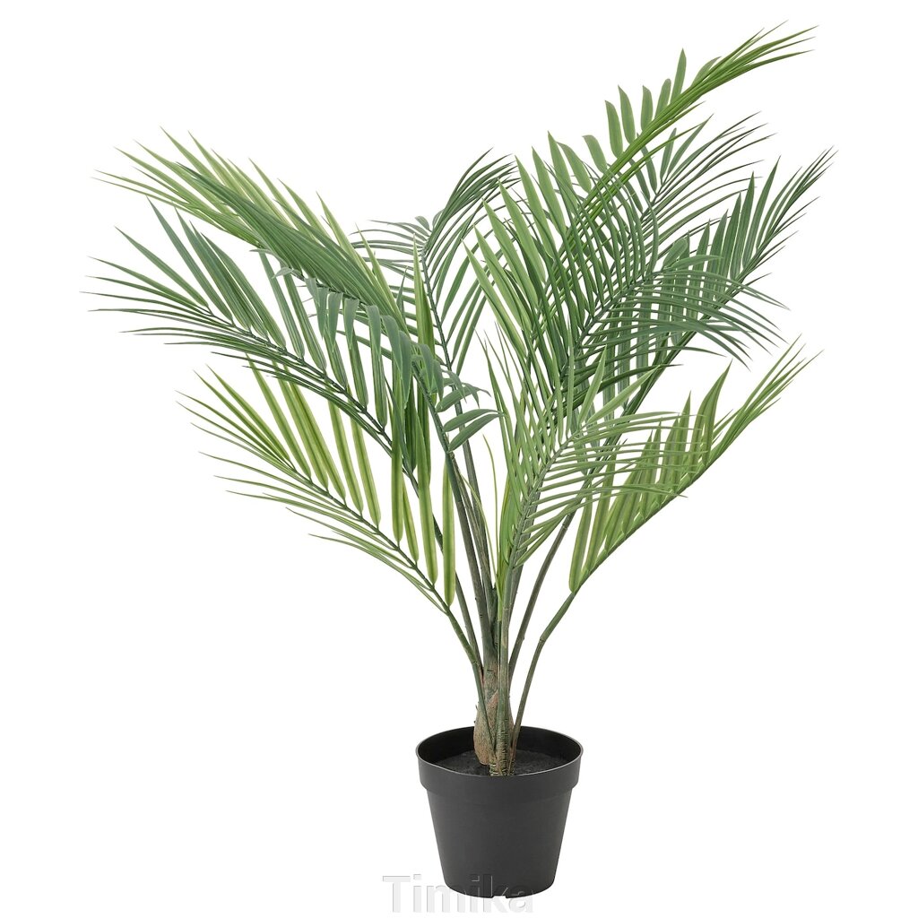 FEJKA Штучна рослина в горщику, кімнатна/вулична пальма Арека, 12 см від компанії Timika - фото 1