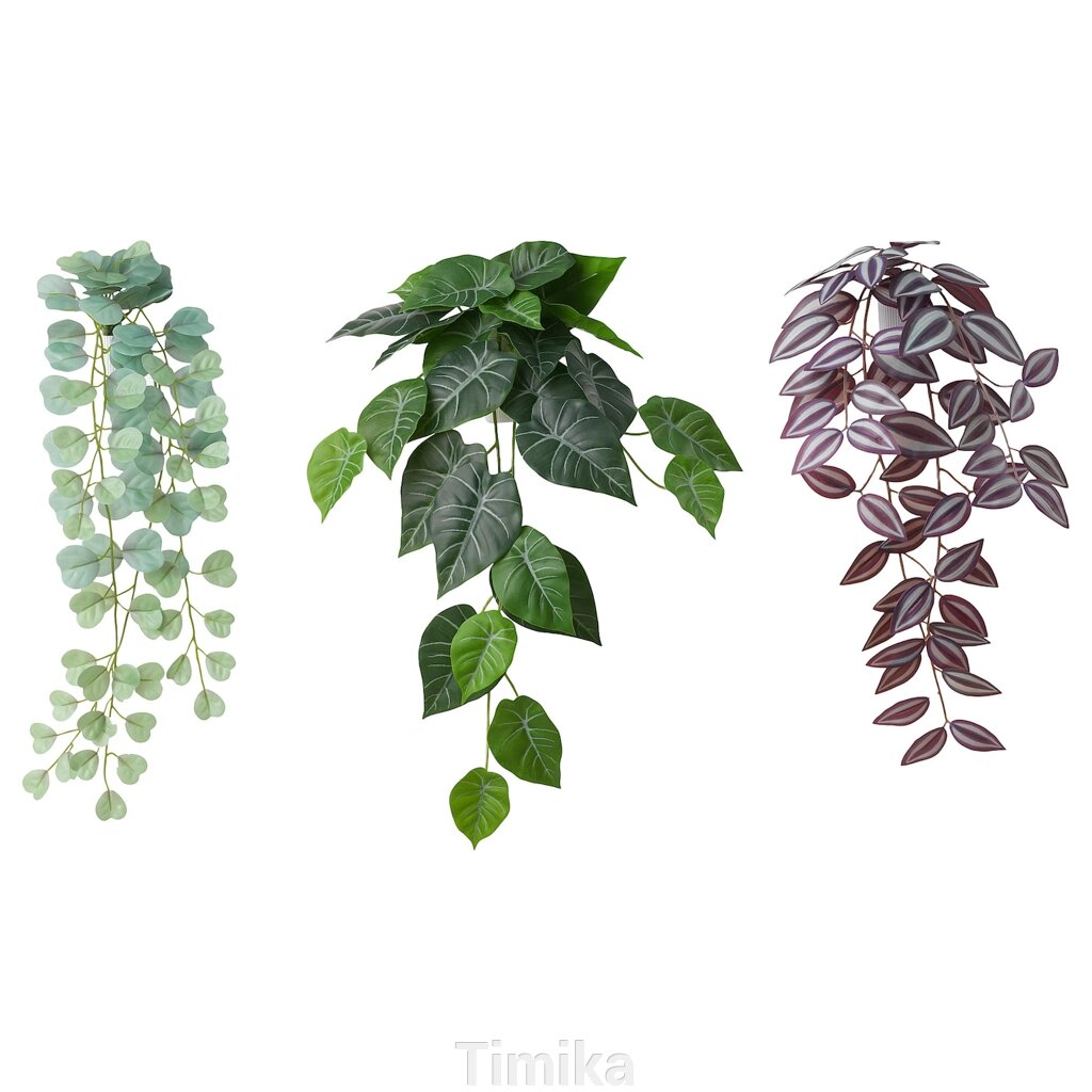 FEJKA Штучна рослина з ріжучою ручкою, кімнатна/вулична/зелена/бузкова від компанії Timika - фото 1