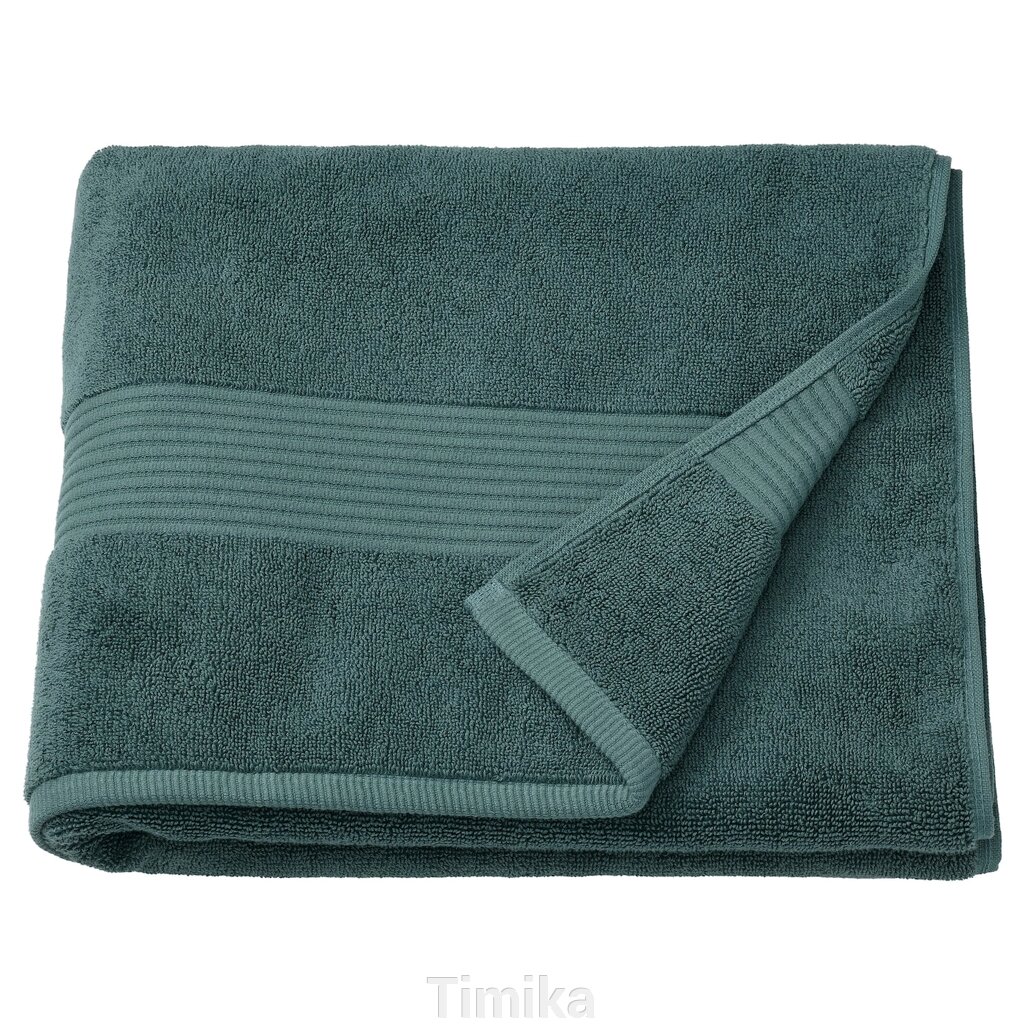 FREDRIKSJÖN Банний рушник, сіро-бірюзовий, 70x140 см від компанії Timika - фото 1