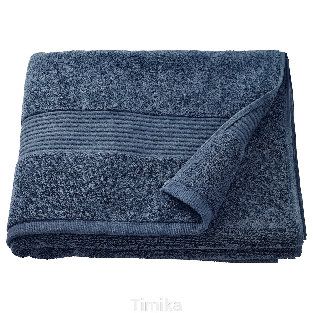 FREDRIKSJÖN Банний рушник, темно-синій, 70x140 см від компанії Timika - фото 1