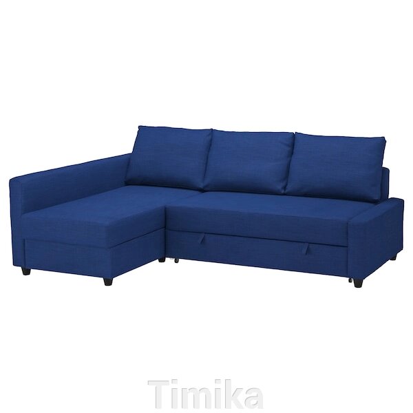 FRIHETEN Кутовий диван зі спальною функцією Skiftebo синій від компанії Timika - фото 1