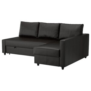 FRIHETEN Кутовий диван зі спальною функцією Бомстад чорний