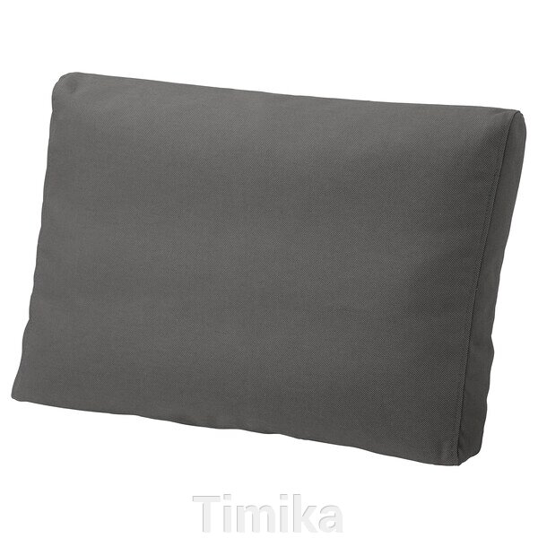 FRÖSÖN Чохол на подушки спинки зовнішній темно-сірий 62х44 см від компанії Timika - фото 1