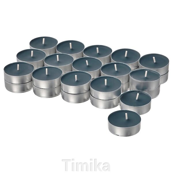 FRUKTSKOG Ароматична свічка, Ветивер і герань/чорно-бірюза, 3,5 год. від компанії Timika - фото 1