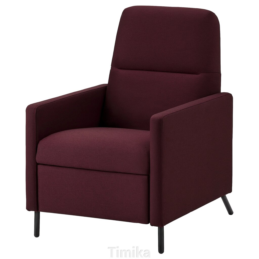 GISTAD Розкладне крісло, Idekulla, темно-червоний від компанії Timika - фото 1