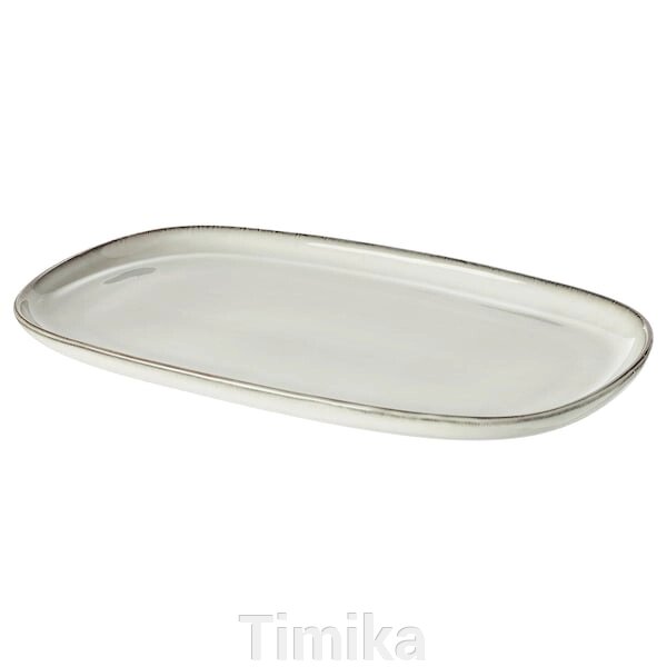GLADELIG Тарілка, сіра, 31х19 см від компанії Timika - фото 1