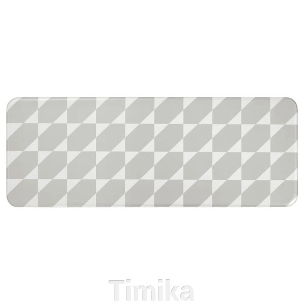 GÅNGPASSAGE Кухонний килимок, сірий/білий, 45x120 см від компанії Timika - фото 1