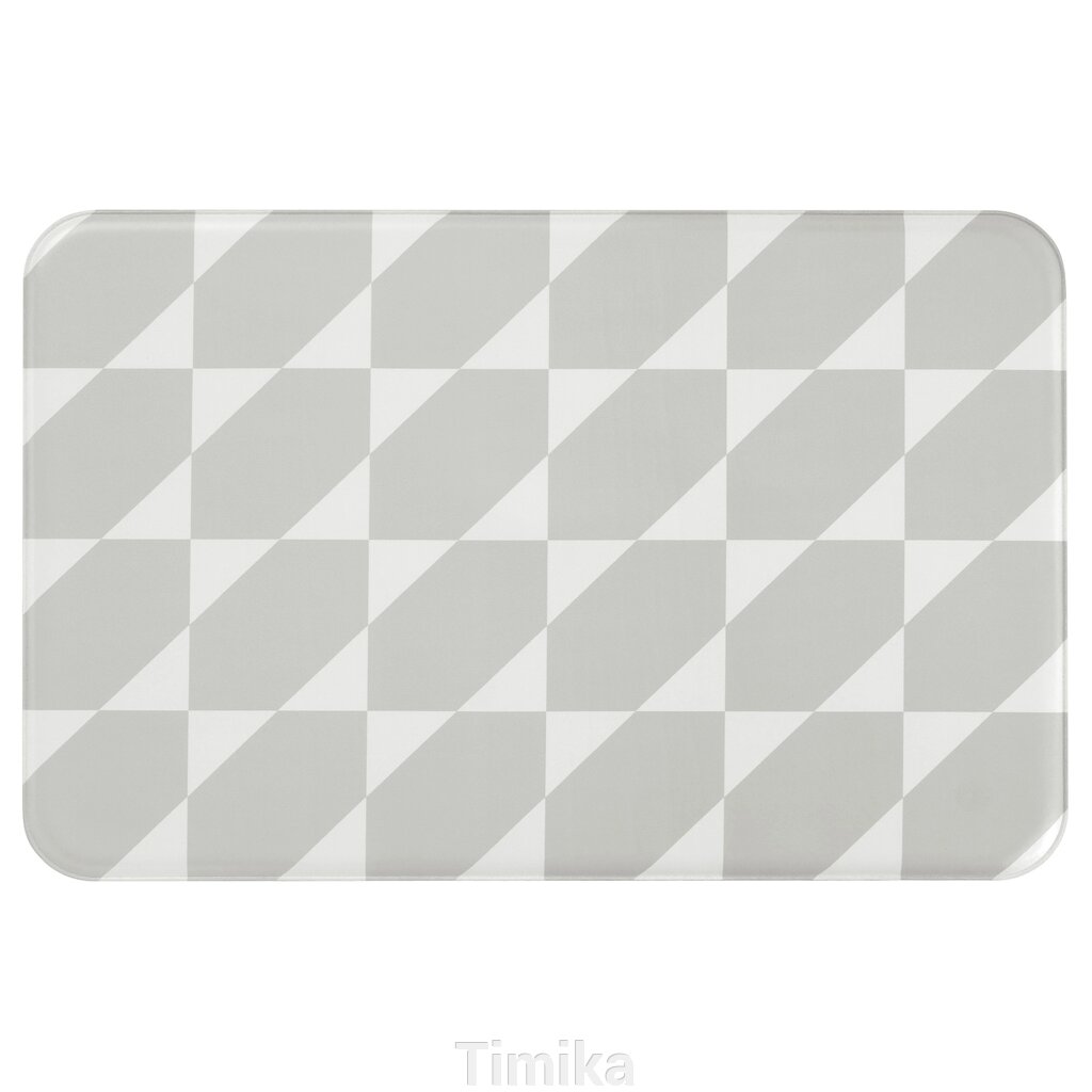 GÅNGPASSAGE Кухонний килимок, сірий/білий, 45x70 см від компанії Timika - фото 1