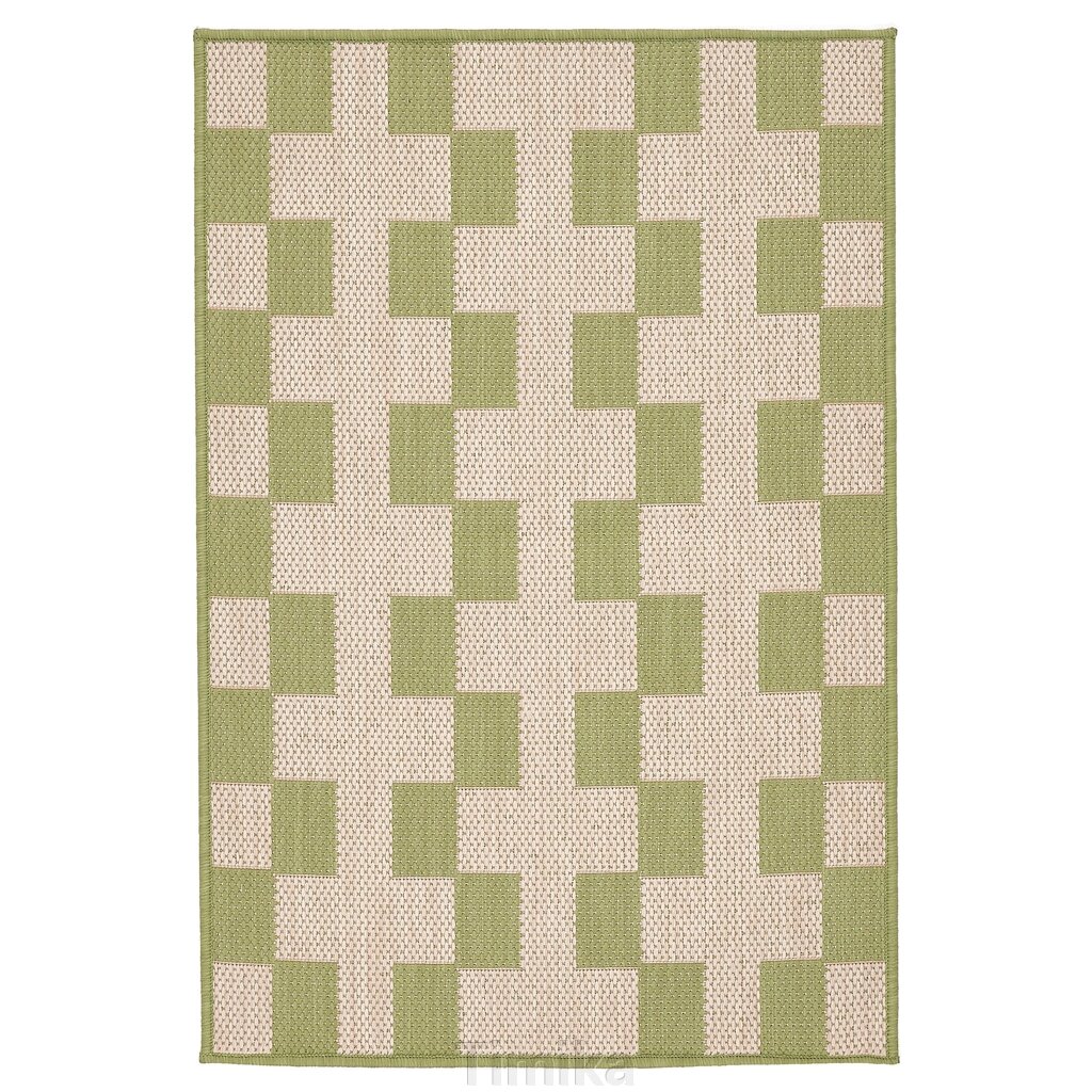 GÅNGSTIG Кухонний килимок, зелений/кремовий, 60x90 см від компанії Timika - фото 1