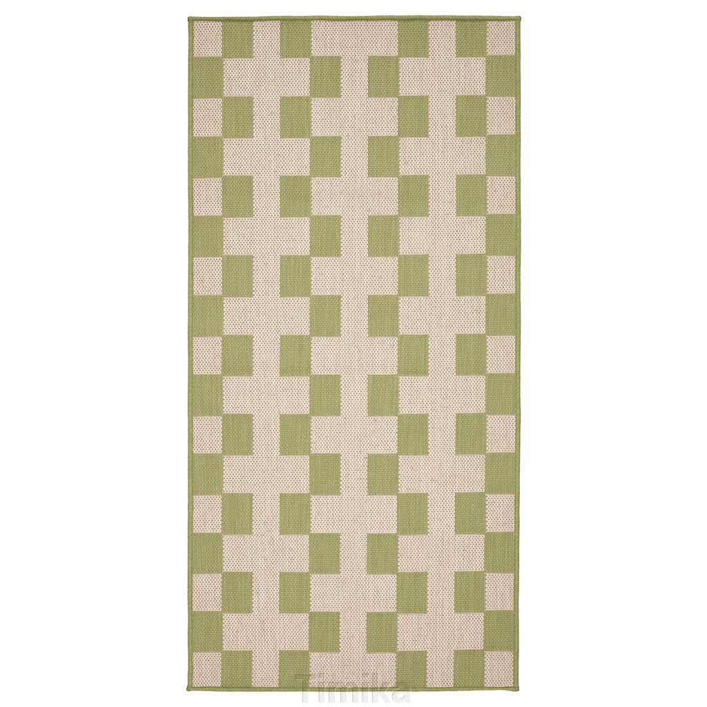 GÅNGSTIG Кухонний килимок, зелений/кремовий, 80x150 см від компанії Timika - фото 1